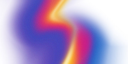 Abstract gradient in blue, yellow and pink colors