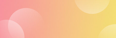 Abstract pink-yellow background with pattern of circles and grainy texture. The design is perfect for banners, posters, headlines and covers.の写真素材