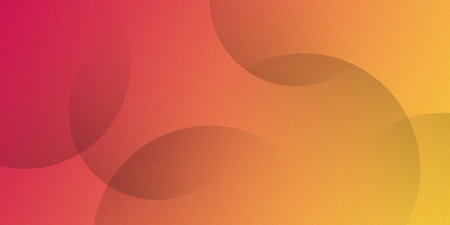 Abstract background with shaded circles and grainy texture in red and yellow hues. The design is perfect for banners, posters, headlines and covers.の写真素材