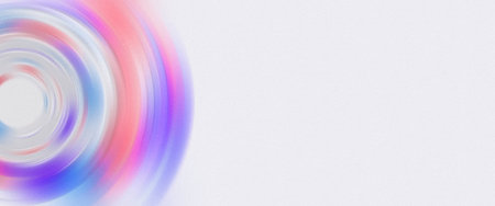 Spin blur effect in purple and red colors with grainy texture on light backgroundの写真素材