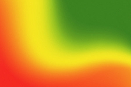 Abstract background in red, yellow and green tones with grainy textureの写真素材