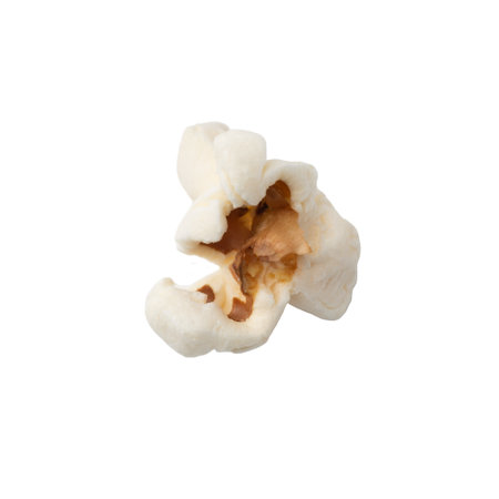 Popcorn flakes isolated on a white backgroundの写真素材