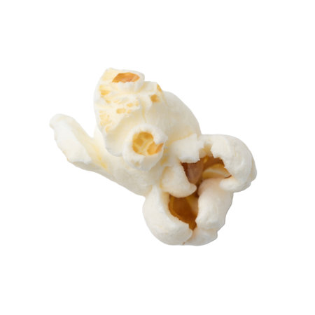 Popcorn flakes isolated on a white backgroundの写真素材