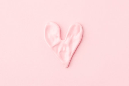 Valentine's day concept. Pink heart on pink background.の写真素材