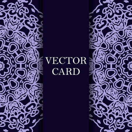 ornate decor with place for text. Card for you in retro styleのイラスト素材