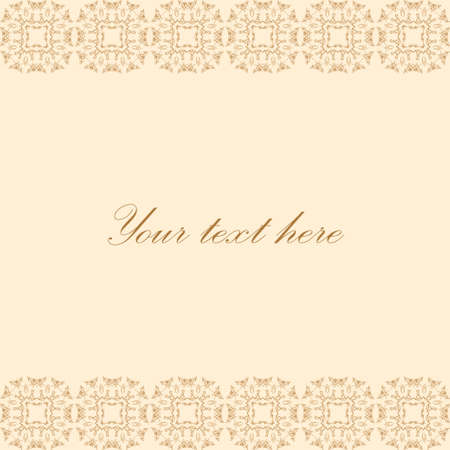 Vector oriental background. Beautiful invitation card with ornament.のイラスト素材