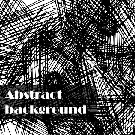 Hand drawn with pen. Abstract vector illustration. Grunge backgroundのイラスト素材