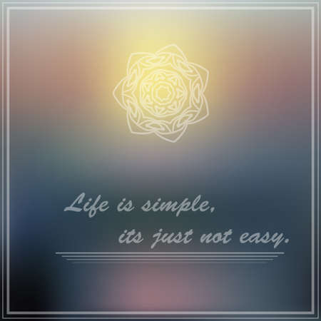 Blured background with text. Retro style sign.のイラスト素材