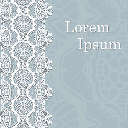 Retro card with mandala. Vintage background with place for text. Can be used for Save the Date, mothers day, birthday party and etc.のイラスト素材