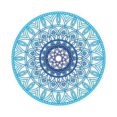 Round mandalas in vector. Abstract design element. Decorative retro ornament. Graphic template for your designのイラスト素材