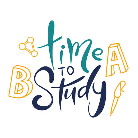 Welcom to school hand writing quote. Typography for banners or posters. Hand drawn lettering vector.のイラスト素材