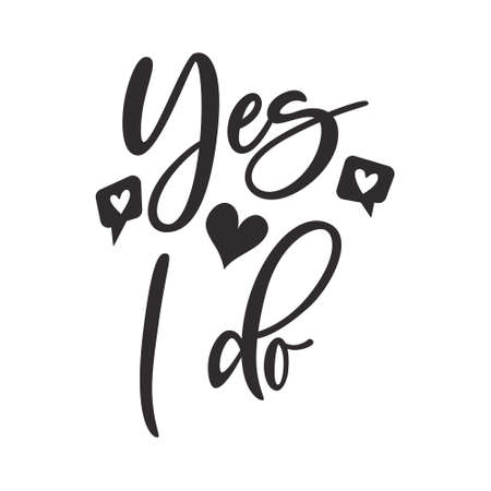 Bride team tribe typography wedding card. Lettering party quote in hand drawn style. Marriage invitation poster. Vector illustrationのイラスト素材