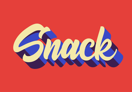 Crunchy crispy text, lettering quote hand drawn creative concept for your business. Chips modern style, product. Vector illustrationのイラスト素材