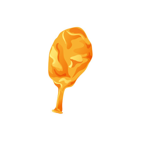 Cartoon inflatable balloon of various shapes and colors. Empty rubber blowing process. Latext uninflated element. Vector illustration on white backgroundのイラスト素材