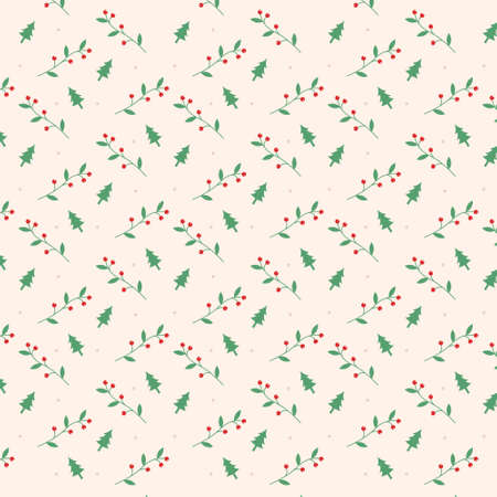 Hand drawn outline cartoon christmas patternのイラスト素材
