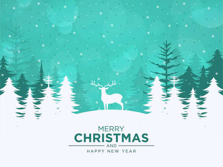 Christmas background in flat designのイラスト素材