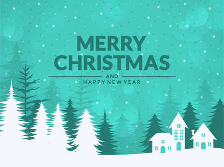 Christmas background in flat designのイラスト素材