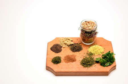 culinary spicery parsley cinnamon thyme savory pepper vegetate lovageの写真素材