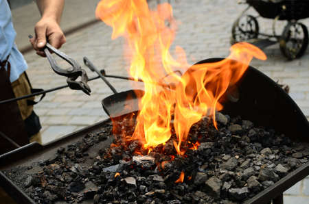 blacksmith working process