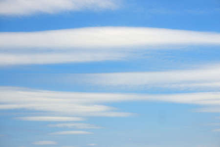classic cloudscape. Blue sky with ornamental clouds