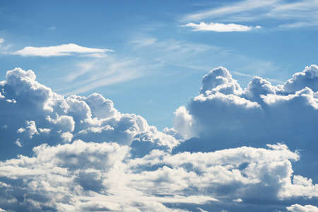 Cloudscape with ornamental clouds