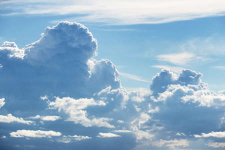 Cloudscape with ornamental clouds