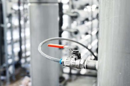 Large industrial water treatment and boiler room