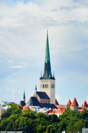 Tallinn old town, Estonia.の写真素材