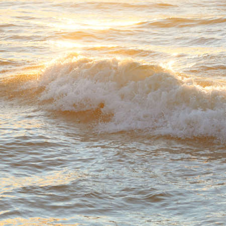 Sea water surface texture. Soft sunlight. Panoramic image, graphic resources. Nature, environment conceptsの写真素材