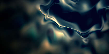 Smooth pink wave wallpaper. Organic shape. 3d render glamour background. Porcelain translucent surface texture. Abstract wavy illustration.の写真素材