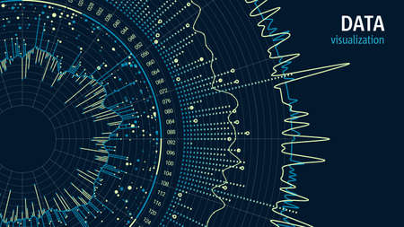 Data visualization concept. Infographics design. Analytics concept background. Beauty of...