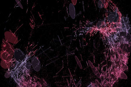 Data stream visuzalization. Globe of massive dataset. Big data sphere. Complex information concept.