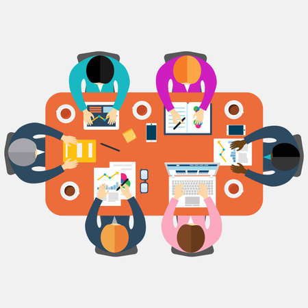 Meeting Flatのイラスト素材