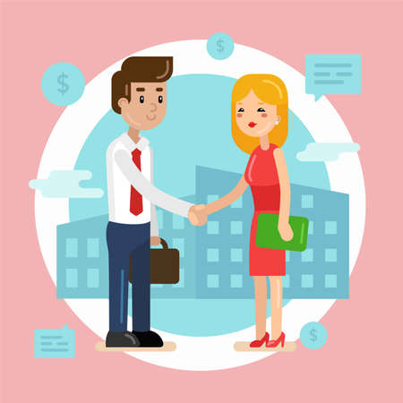 Business dealsのイラスト素材