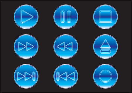 Buttons for playerのイラスト素材