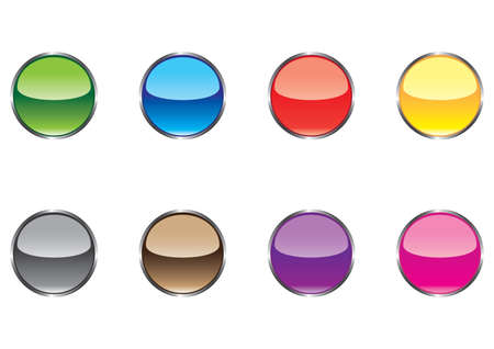 Round brilliant buttonsのイラスト素材