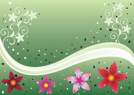 Flower backgroundのイラスト素材