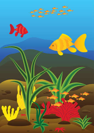 Underwaterのイラスト素材