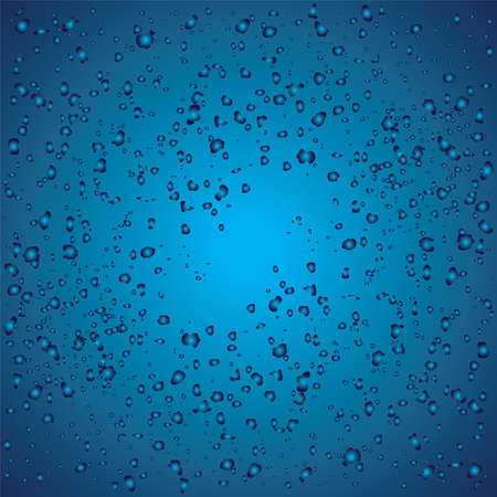 Blue background with dropsのイラスト素材