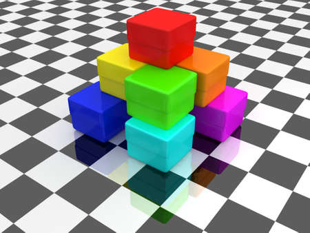 Colourful boxes