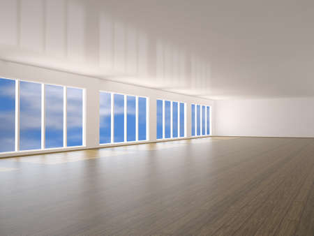 Room with large windows