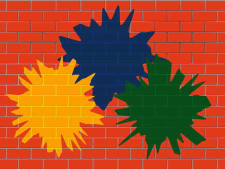 Texture of a brick wallのイラスト素材