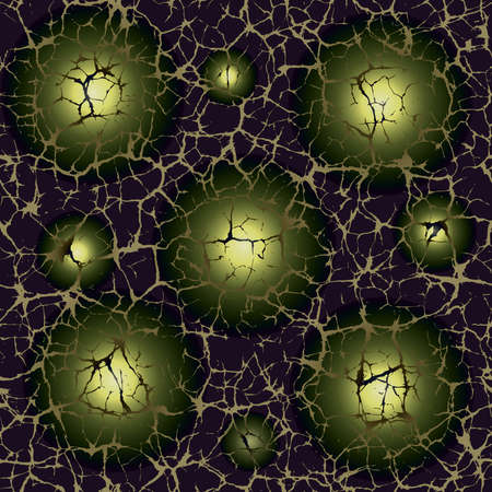 Abstract seamless vector texture with green lights