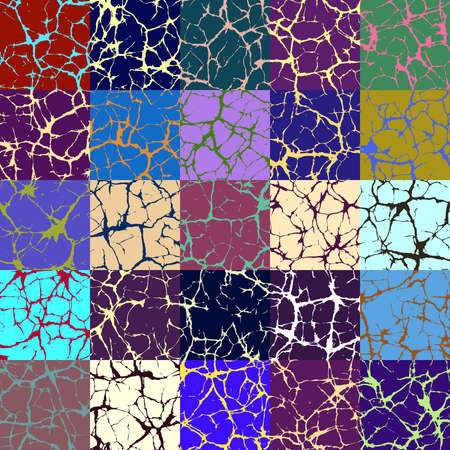 Vector seamless background with colored squares