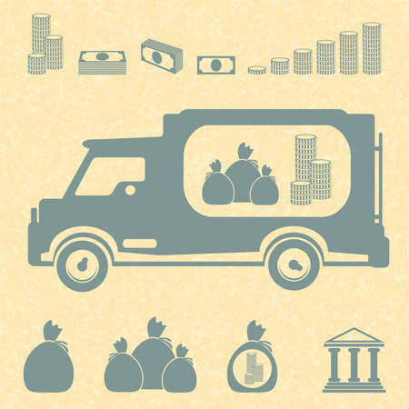  Set of the vector money and finance iconsのイラスト素材