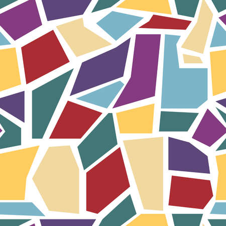 Seamless vector texture with colorful  elementsのイラスト素材