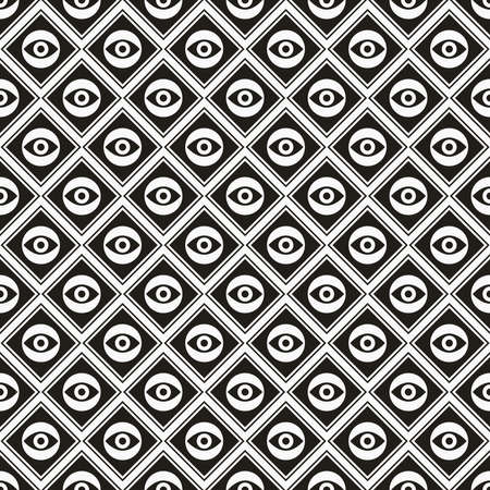 Seamless vector texture with abstract elementsのイラスト素材