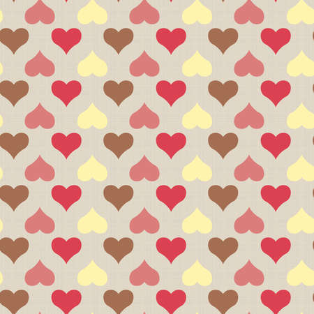 Seamless vector texture with colorful heartsのイラスト素材