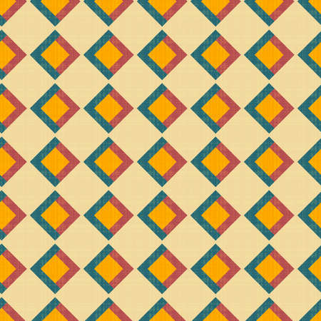Seamless vector texture with color rhombuses