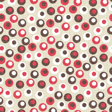 Seamless vector texture with abstract colorful circle elementsのイラスト素材